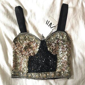 Zara sequined top